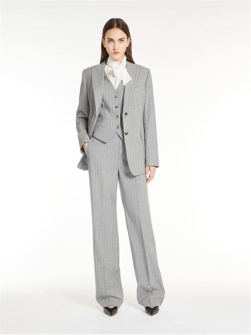 Single-breasted pinstripe wool blazer MAXMARA STUDIO | 2416041121600001